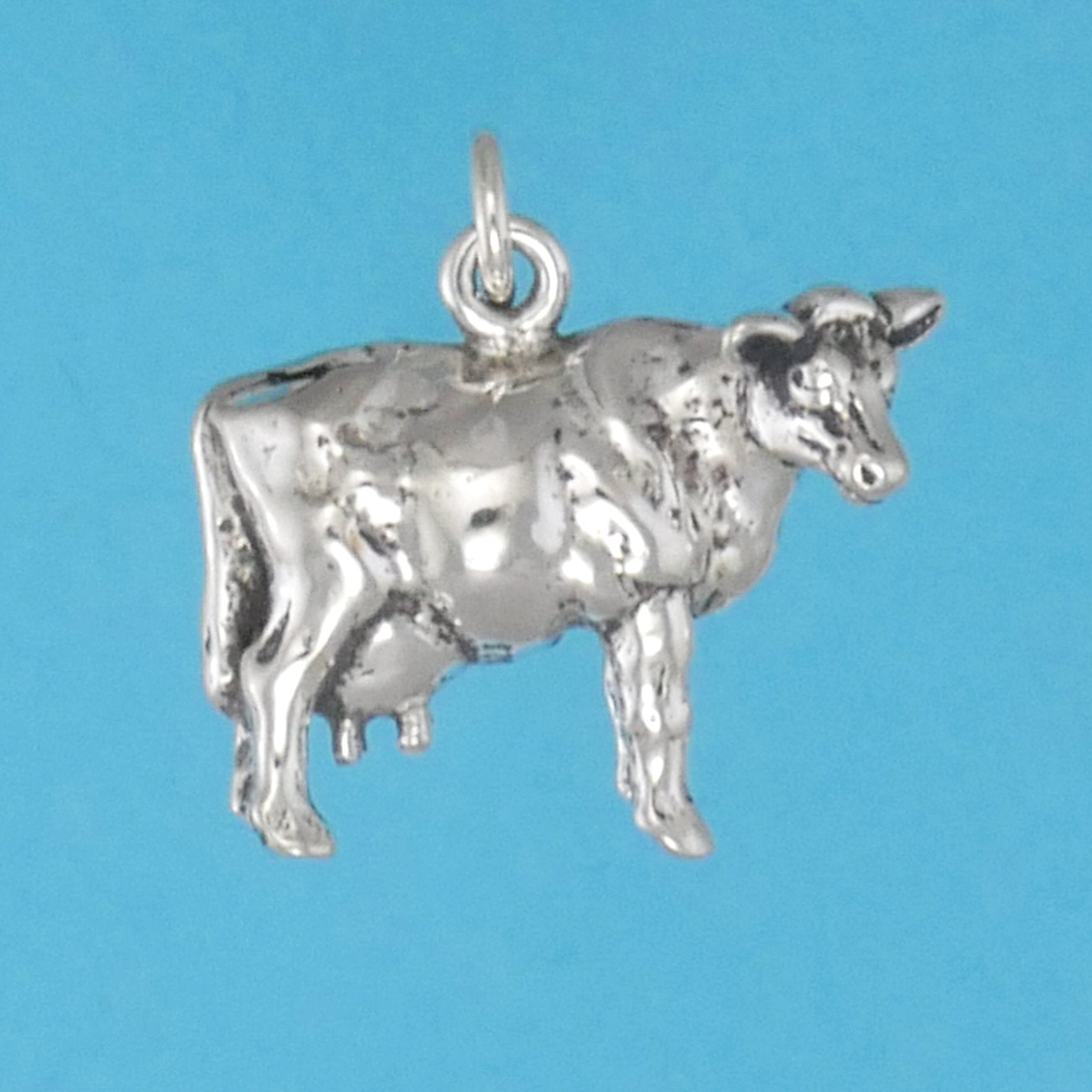 Cow and Calf Charm | Farm Animal Jewelry | CharmWorks Sterling Silver - Charmworks