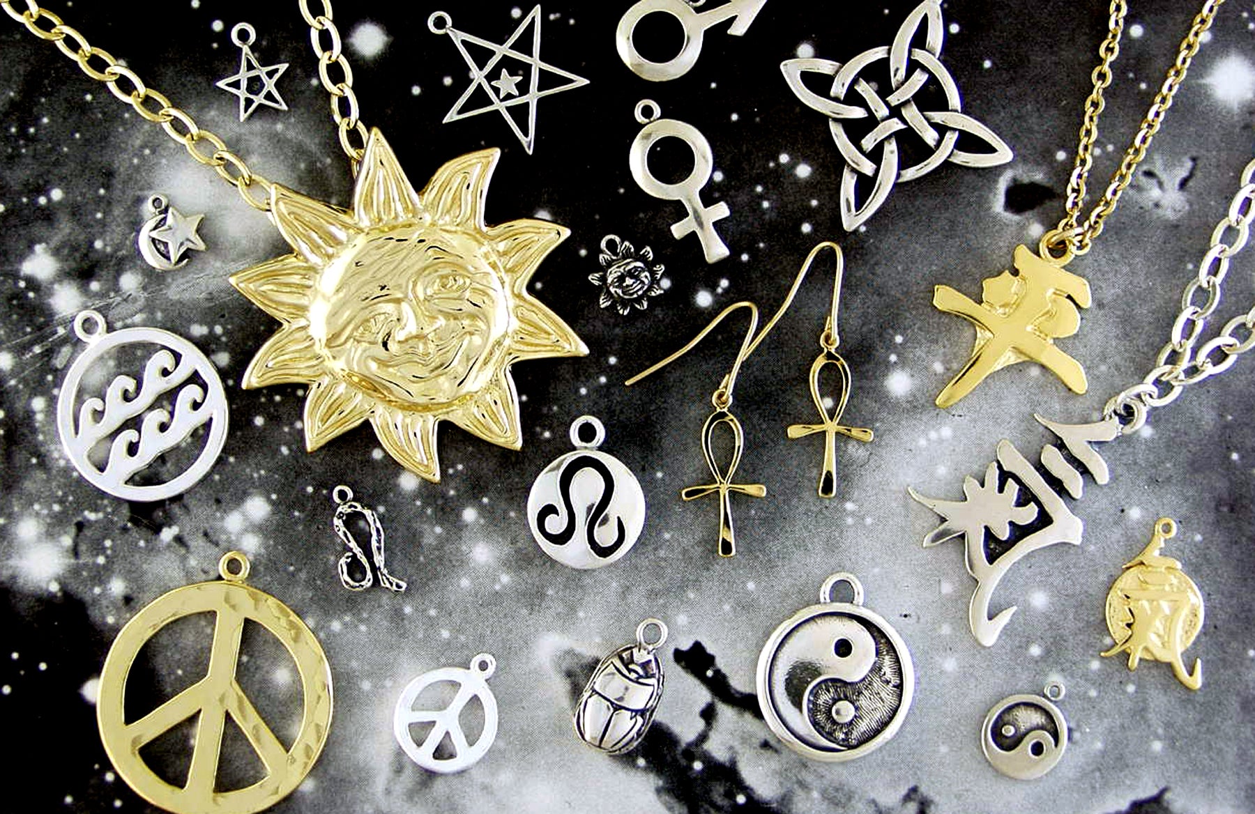 astrology charms and pendants