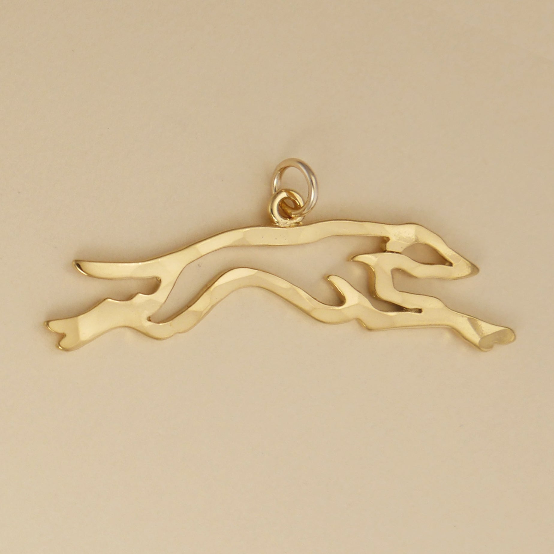 Greyhound Running Charm - Charmworks