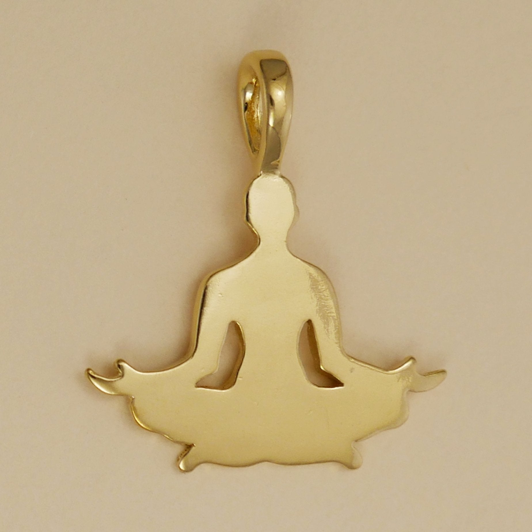 Yoga Lotus Pose Pendant - Charmworks