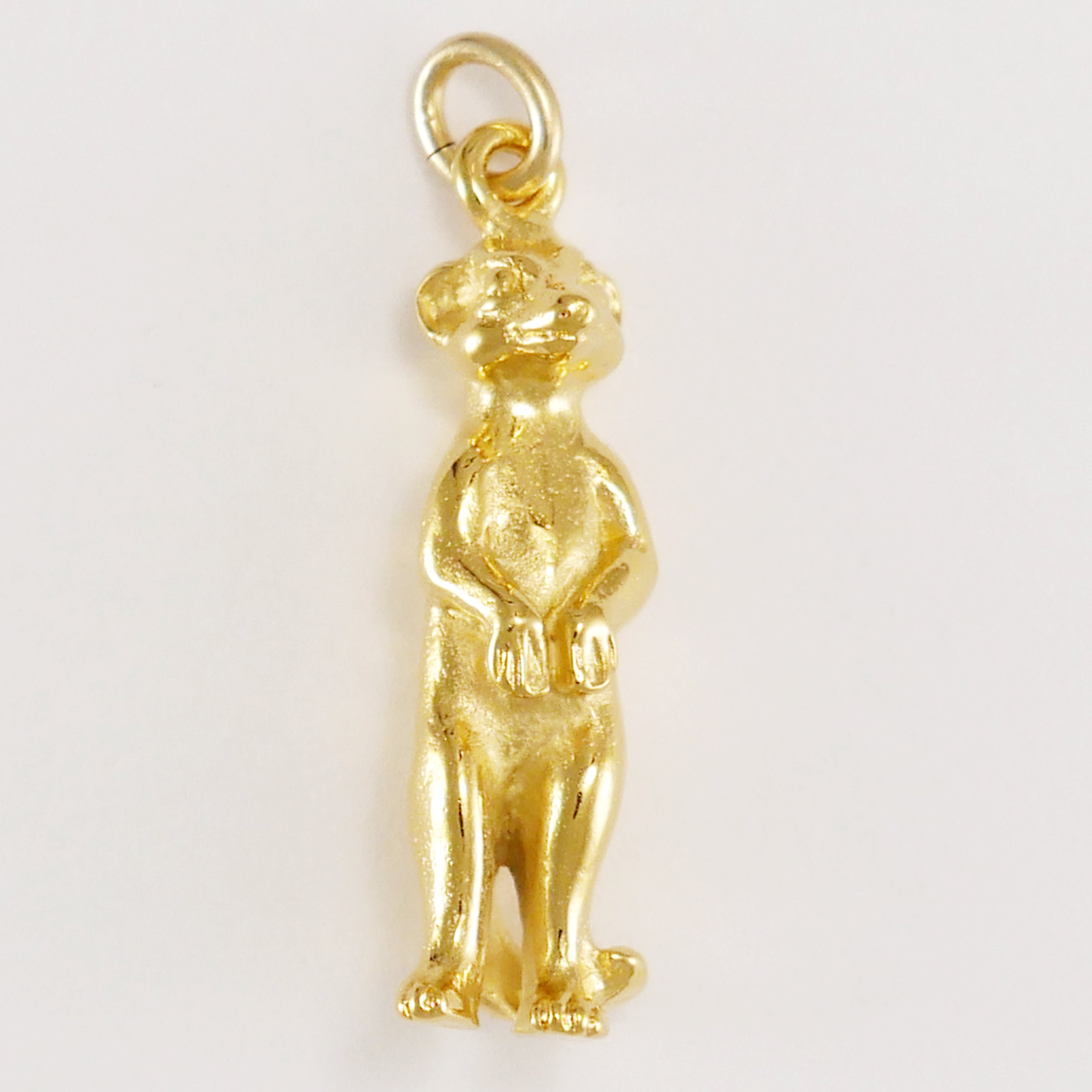 Meerkat charm gold vermeil- Charmworks