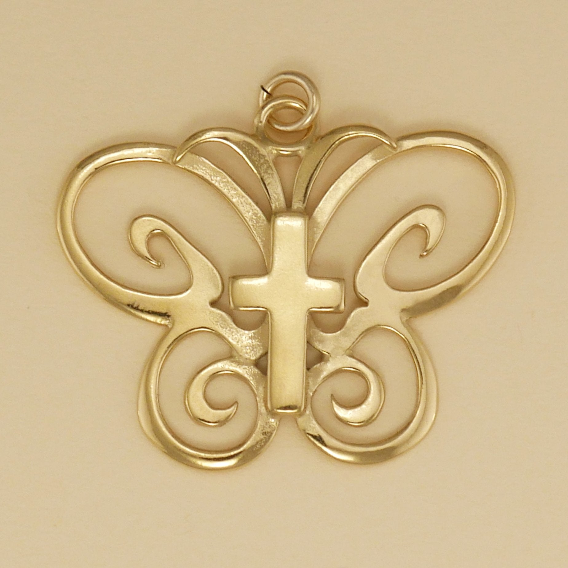 Butterfly Cross Pendant - Charmworks