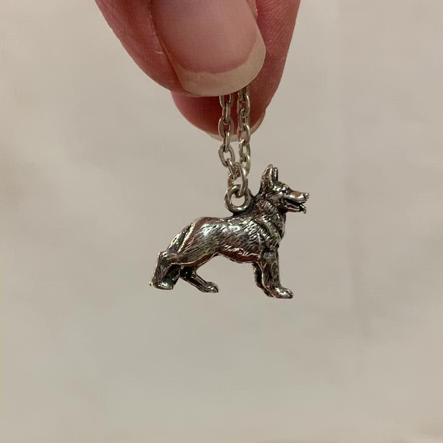 .925 high quality Bouvier de Flandes Herd Dog Sterling Silver Jewelry Charm #workingdog