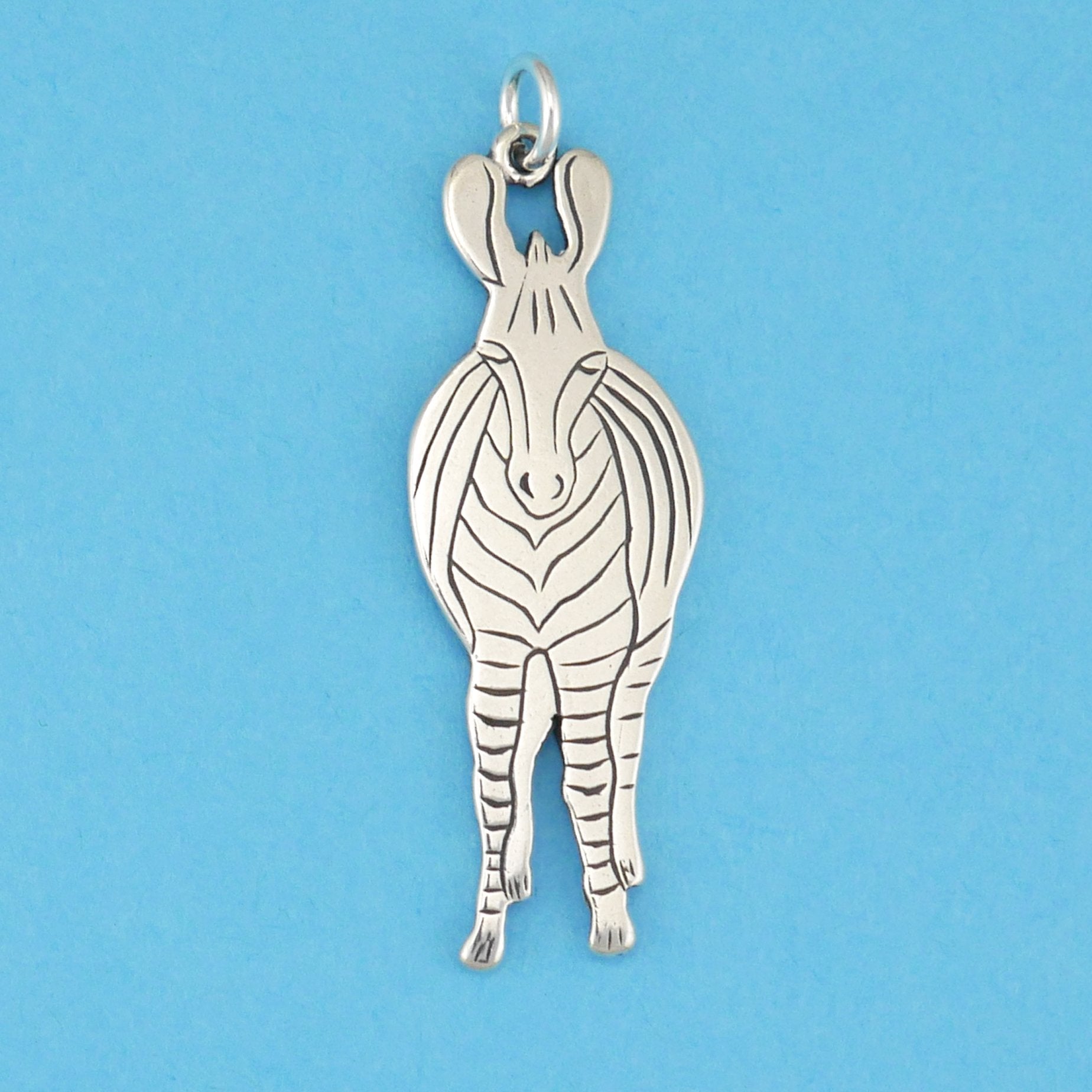 Zebra Front Pendant - Charmworks