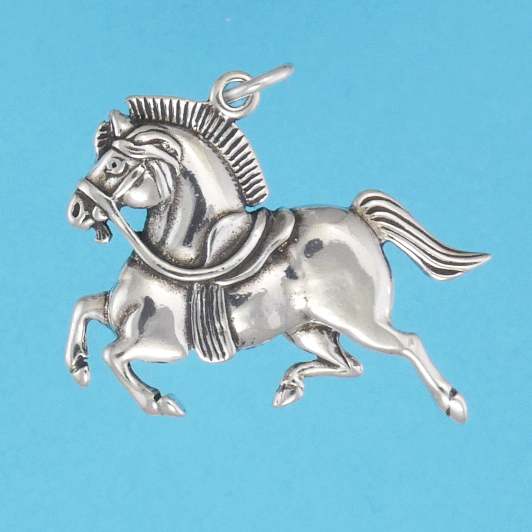 Persian War Horse Pendant - Charmworks